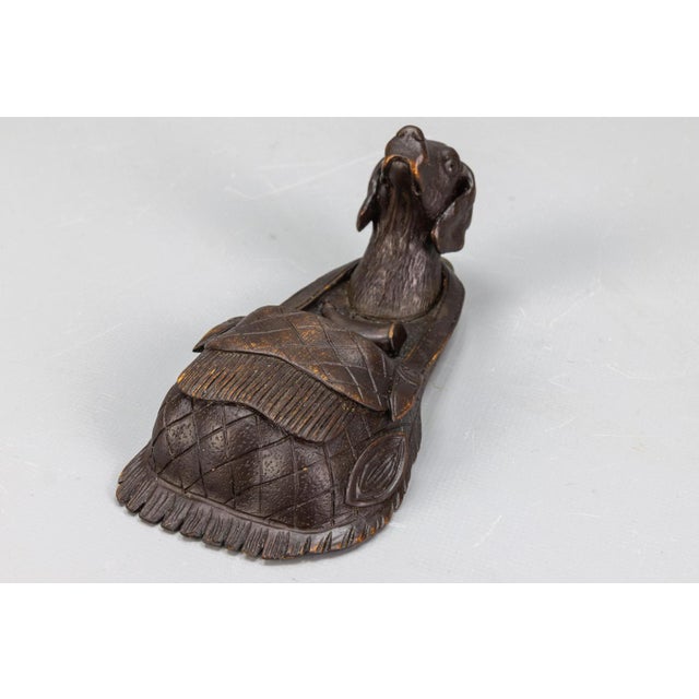 Black Forest Hand-Carved Wooden Wall Mounted Salt Box, 1890s For Sale - Image 14 of 18