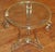 Labarge 1980s Louis XV Steel & Chrome Glass Top Gueridon End Table Attributed to Labarge For Sale - Image 4 of 8