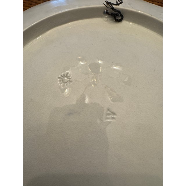 Early 19th Century German Rococo Blue and White Plates a Pair For Sale - Image 12 of 12