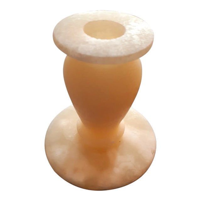 1980s Solid Marble Single Candle Holder For Sale