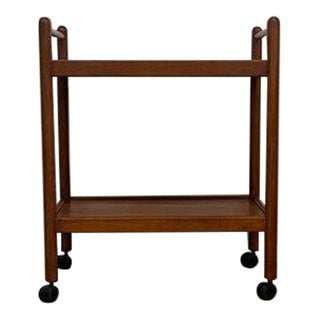 1970s Vintage Teak Bar Cart For Sale
