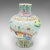 This is a vintage Oriental baluster vase. A Chinese, ceramic flower urn with polychrome enamel finish, dating to the late...
