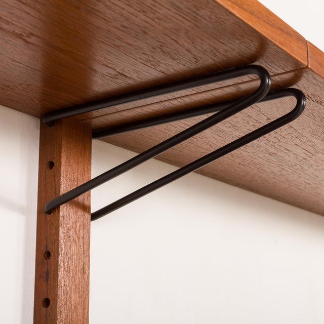 Brown Vintage Scandinavian Modular Shelving Unit, 1970s, Set of 6 For Sale - Image 8 of 10