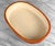 Vintage Large Japanese Ceramic Orange Oval Bonsai Planter For Sale - Image 10 of 13