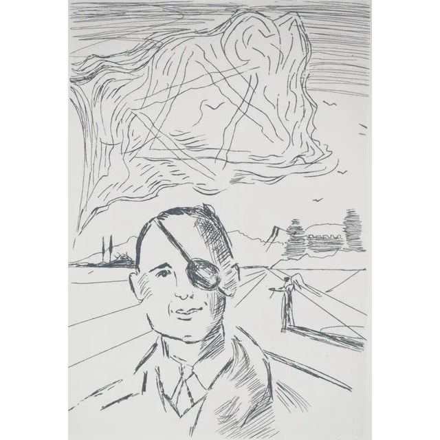Modern Salvador Dali, Moshe Dayan, Original Engraving For Sale - Image 3 of 6