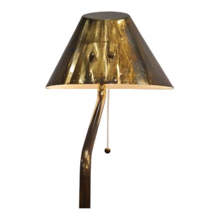 1950s Paavo Tynell Finnair Commissioned Table Mounted Brass Lamp For Sale