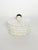 Charming French ceramic lidded box inspired by the iconic figure of Pierrot, the melancholy character of the Commedia...