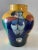 Ceramic Vintage Mexican Talavera Abstract Art Vase For Sale - Image 7 of 13