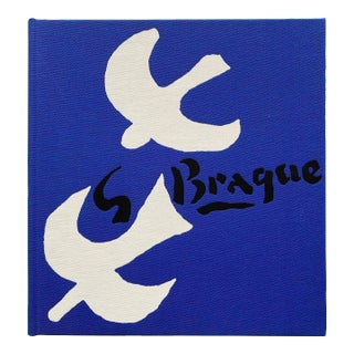 Georges Braque Vintage 1971 First Edition Lithograph Print Large Hardcover French Modern Art Book For Sale