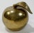Mid-Century Modern Vintage Oversized Brass Apple Paper Weight W/ Exaggerated Stem For Sale - Image 3 of 9
