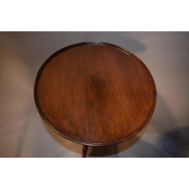 American Chippendale Mahogany Candle Stand For Sale - Image 4 of 4