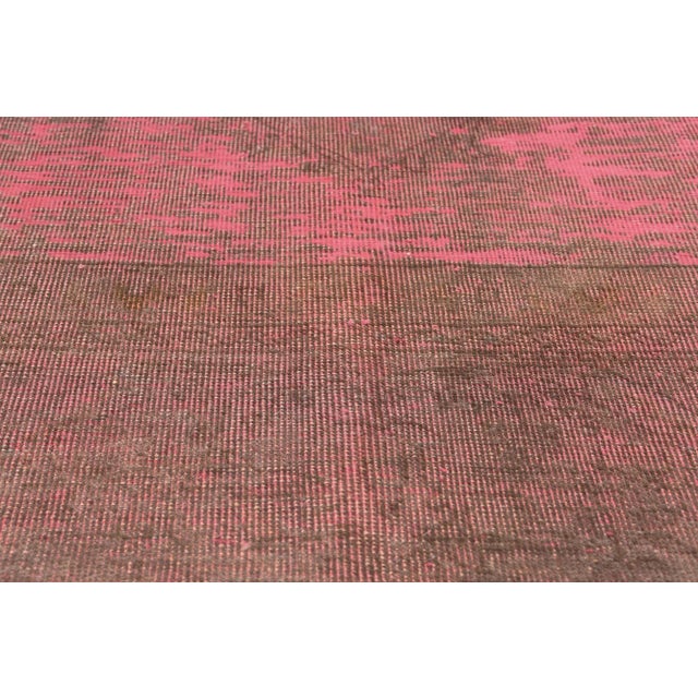 Mid 20th Century Mid 20th Century Industrial Maximalist Vintage Turkish Rug - 09'09 X 12'05 For Sale - Image 5 of 9