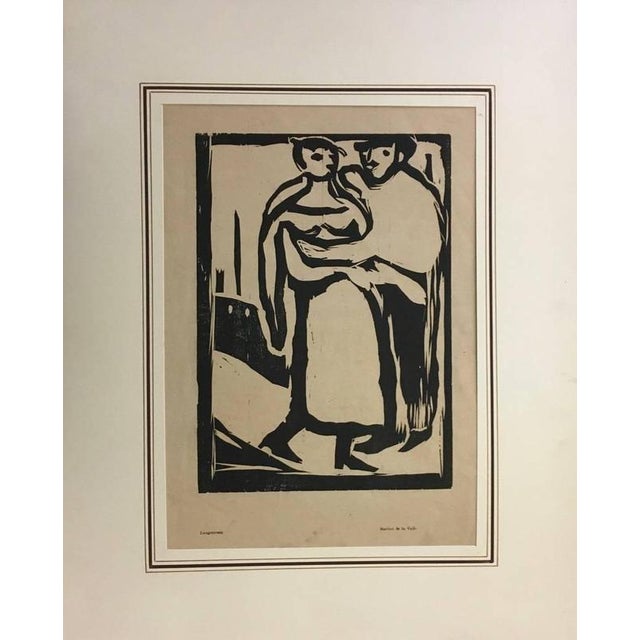 Very rare xylograph of the artist, who was considered one of the 20th Century Masters in xylography. Title and signature...