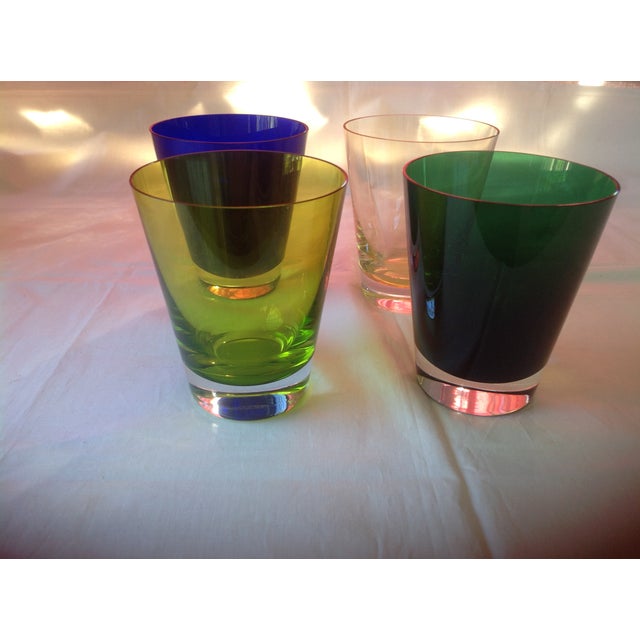 Blue Glasses from Baccarat, 1990s, Set of 4 For Sale - Image 8 of 16