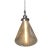 Modern Industrial Silver Brushed Clear Glass Ceiling Pendant Light For Sale - Image 3 of 7
