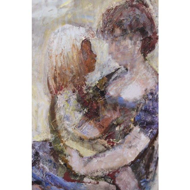 Bertil Wahlberg, Mother with Child, 1960s, Oil on Canvas, Framed For Sale - Image 7 of 17