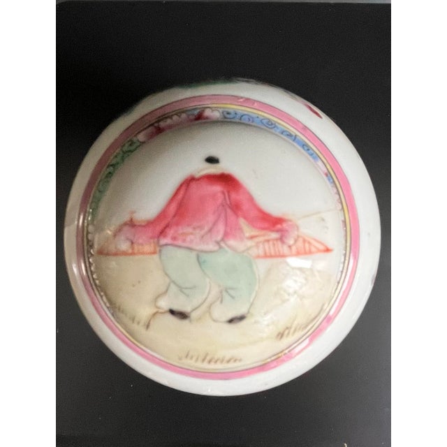 Antique Famille Rose Petite Pastel Ginger Jar For Sale - Image 9 of 13