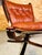 Vintage Leather Lowback and Highback Falcon Chairs by Sigurd Resell, Set of 2 For Sale - Image 5 of 12