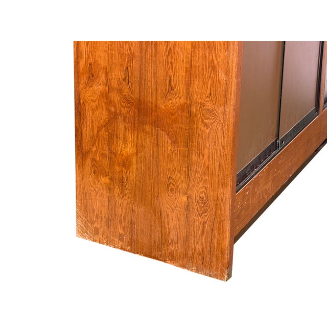 Vintage Glass Top Shelves Storage Display Showcase Cabinet For Sale - Image 15 of 17