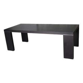 Vintage Italian Table in Black Wood, 2000 For Sale