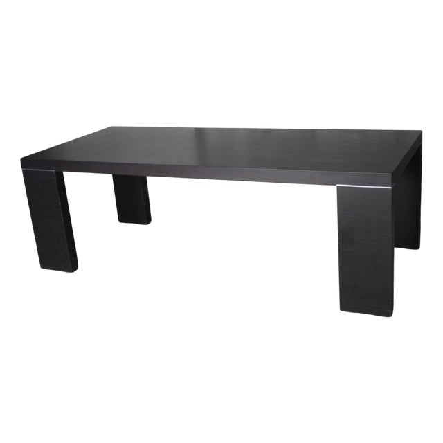Vintage Italian Table in Black Wood, 2000 For Sale
