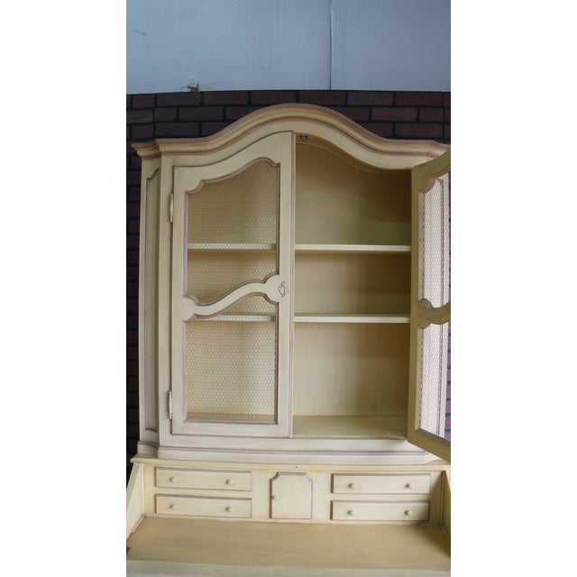 Antique White Baker Furniture Secretary Desk For Sale - Image 8 of 9