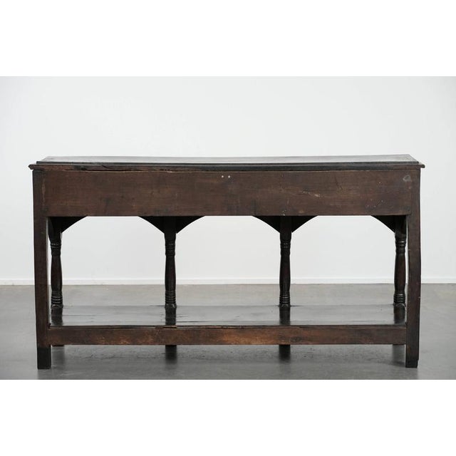 Antique English Side Table in Oak, 18th Century For Sale - Image 6 of 18