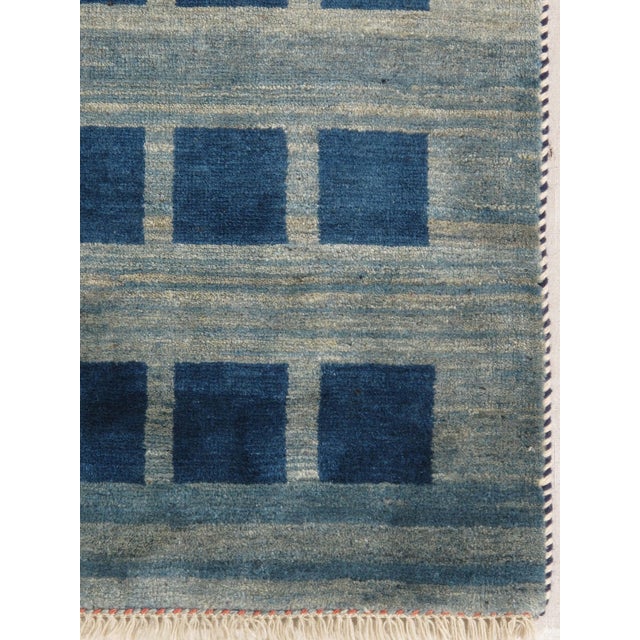 Tribal Vintage Hand-Knotted Persian Gabbeh Rug With 3'8" X 5'1" For Sale - Image 3 of 6