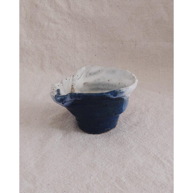 Mid-Century Modern Ceramic Pinch Bowl For Sale - Image 3 of 8