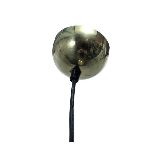 Brass Dome Pendant Lamp, 1970s For Sale - Image 6 of 9