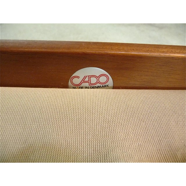 Danish Teak and Wool Easy Chair by Grete Jalk for Cado, 1960s For Sale - Image 12 of 13