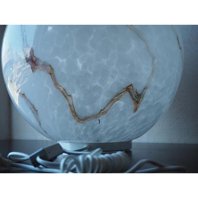 Mid-Century Glass Table Lamp, Czechoslovakia, 1980 For Sale - Image 4 of 15