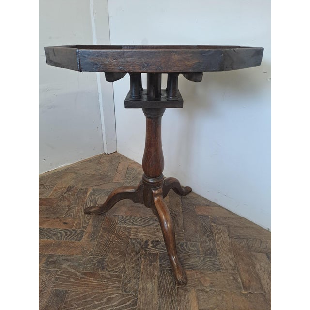 18th Century Country Oak Birdcage Tripod Table, 1750 For Sale - Image 6 of 8