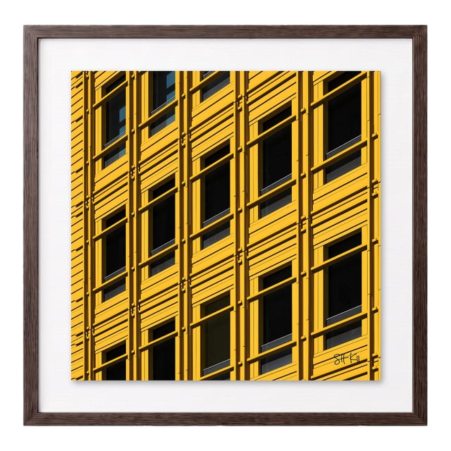 “Central Saint Giles 06” Giclee Archival Pigment Print 24x24 Framed in Walnut For Sale