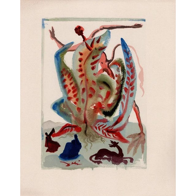 Salvador Dali, Gluttony, 1964, Original Woodcut For Sale - Image 6 of 9