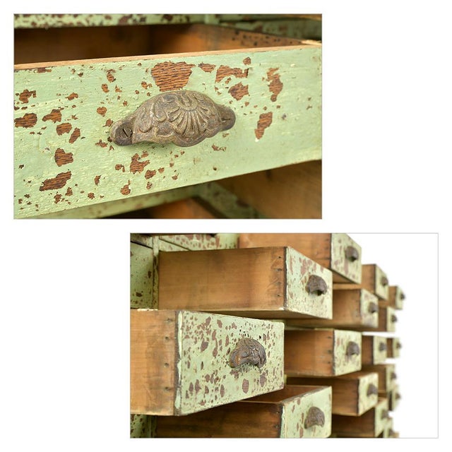 Antique Goldsmith's Workshop Cabinet with 63 Drawers For Sale - Image 4 of 9