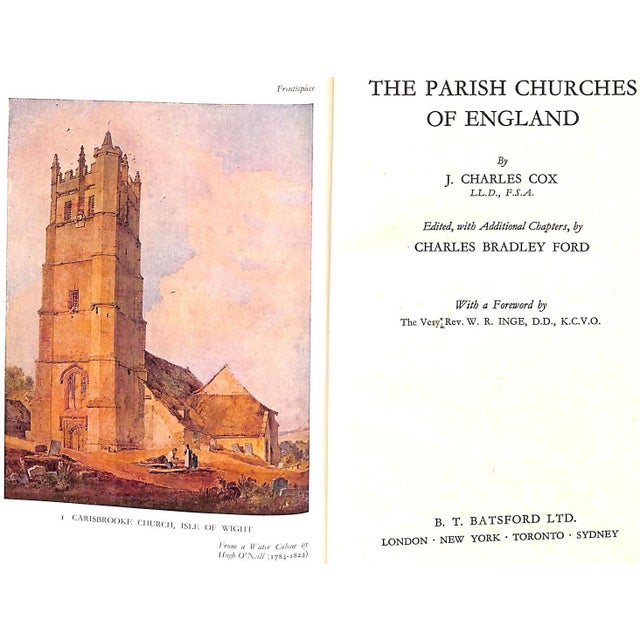 COX, J. Charles and FORD, Charles Bradley [126] pp. BT Batsford Ltd 1950 Sixth Impression 8 3/4" x 6" Jacket design by...