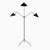 Mid-Century Modern Black Floor Lamp with Three Rotating Arms by Serge Mouille For Sale - Image 4 of 15