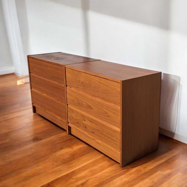 Pair of G Plan Teak Three-Drawer Dressers or Modular Lowboy, 1960s For Sale - Image 4 of 18