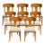 Teak Klismos Patio Dining Chairs. - Set of 8 For Sale