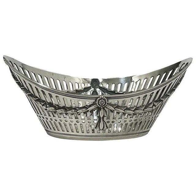 Small Dutch Silver Bonbon Basket by Gerardus Schoorl, 1914 For Sale - Image 5 of 5
