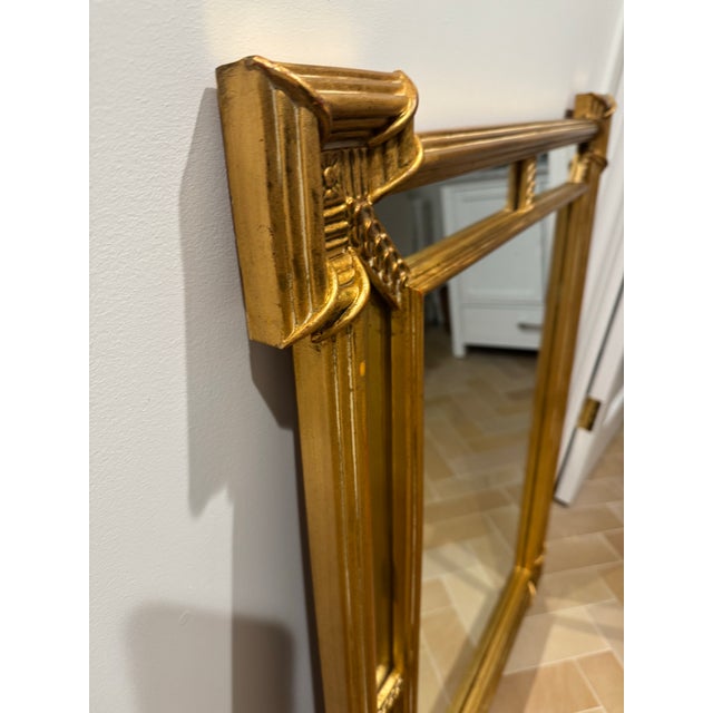 Carvers’ Guild “Quatrain” Mirror – 34” X 43” – Italian Gold Leaf – 1990 For Sale In Chicago - Image 6 of 10