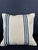 Turkish Hemp Pillow Cushion Natural Beige Blue Cushion Cover 20x20 For Sale - Image 4 of 4
