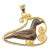 Antique Bronze Roman Bird Pendant in 21K For Sale