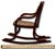 Unusual Antique Very Small Doll Size Bentwood Rocking Chair Possibly a Salesman Sample - Measures 15 Inches Tall For Sale - Image 17 of 18
