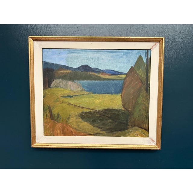 Per Englund, Landscape, 1956, Oil on Canvas For Sale - Image 7 of 15