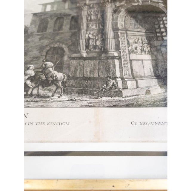 19th Century Architectural Grand Tour Engraving Print of Arch of Traian For Sale - Image 14 of 18