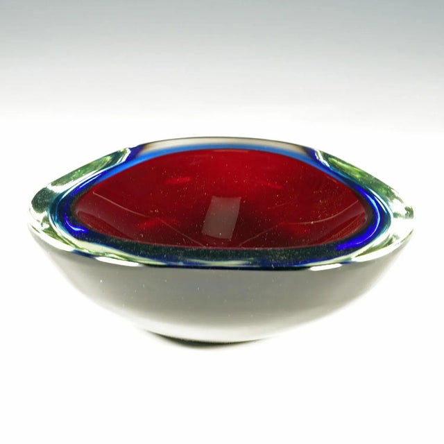 Mid-Century Modern Bowl in Murano Sommerso Art Glass, 1960s For Sale - Image 6 of 9