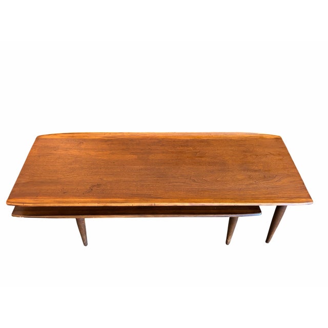 Mid-Century Modern Switchblade Style Table For Sale - Image 3 of 5