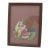 Indian Hand Painted Peepal Fig Leaf Painting of Female Musician Framed For Sale